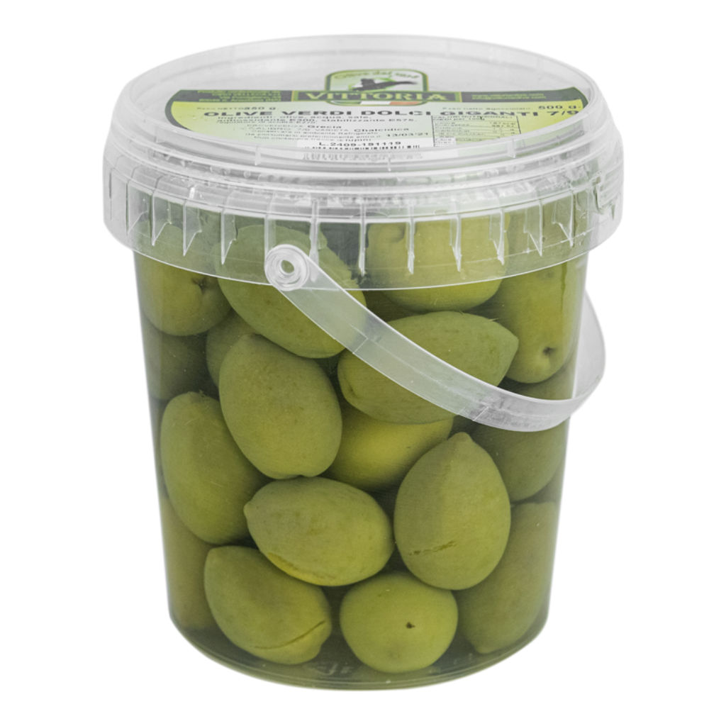 SEAU OLIVES VERTES 500G